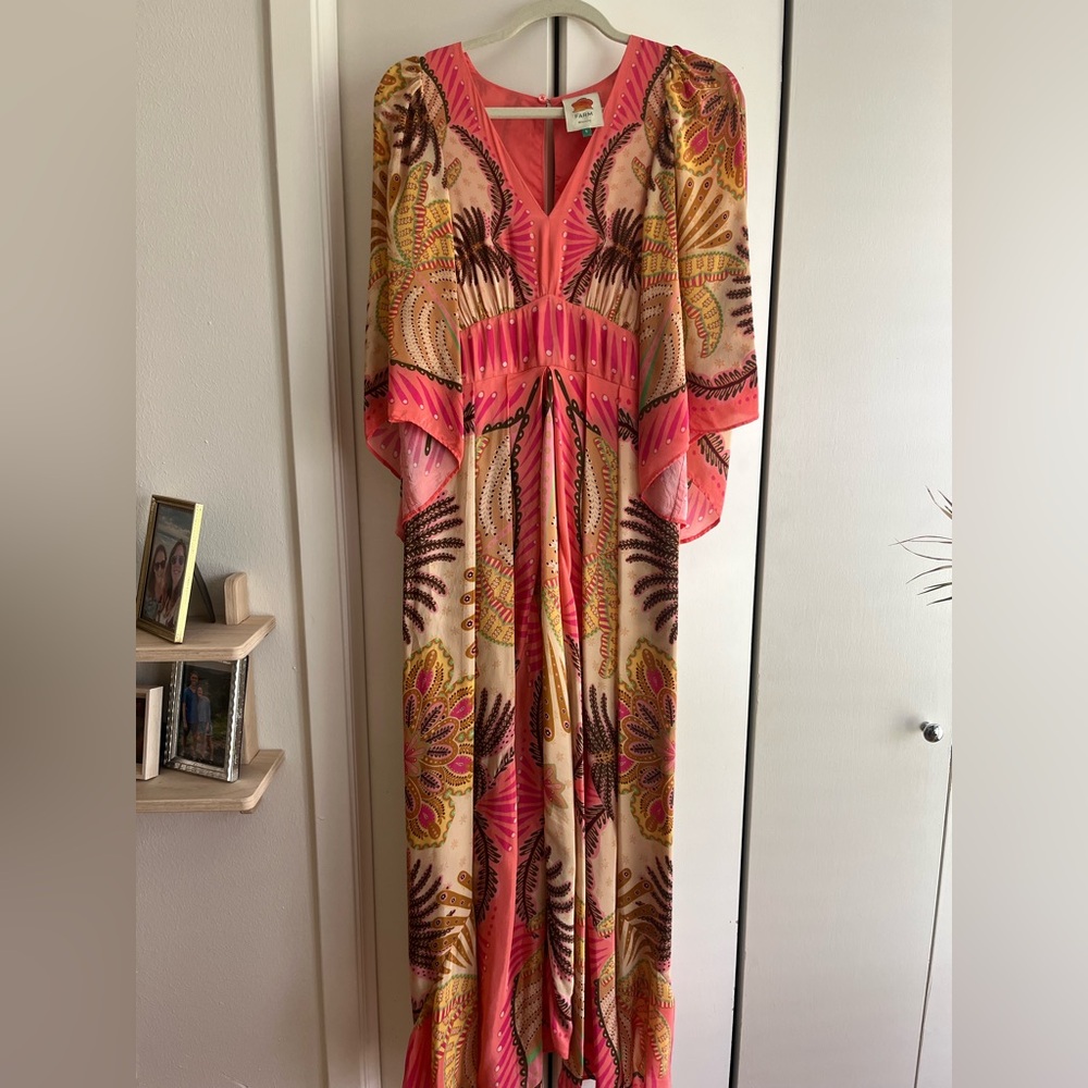 FARM Rio Bell Sleeve Midi Maxi Dress
